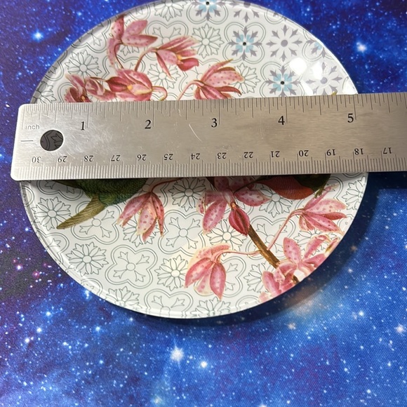 Fringe Studio Floral Humming Bird Trinket Dish - Picture 4 of 4